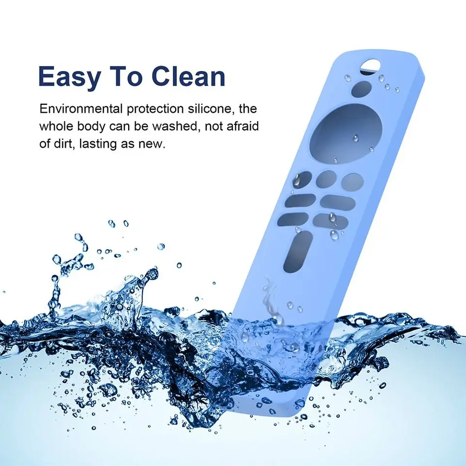 Funda Protectora para Control Remoto, Cubierta de Silicona Antigolpes a Prueba de Golpes para Xiaomi TV Box S (2da Gen) 5