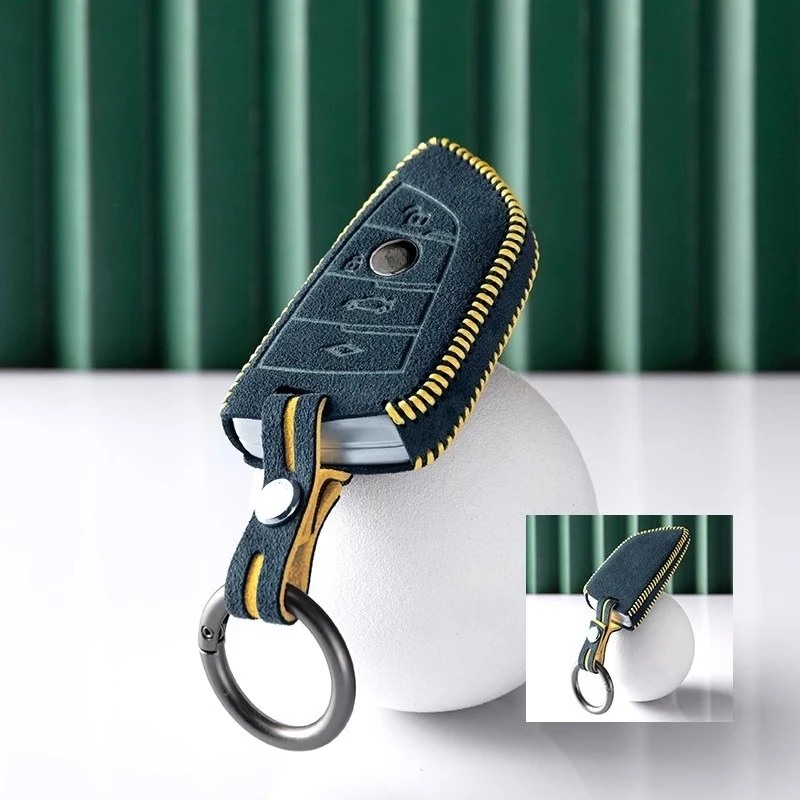 

Подходит для BMW X3 X5 3 серии 5 серии Замшевый чехол для дистанционного ключа автомобиля Несколько цветов на выбор от лучшей защиты