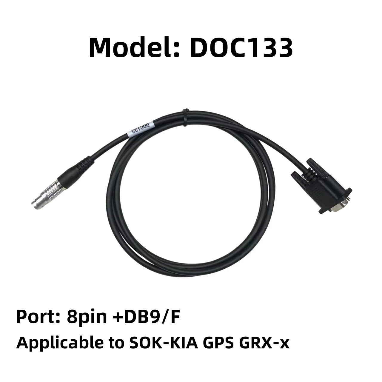 New Cable DOC133 For Sok-kia GNSS GPS GRX1 GRX2 Receivers Serial RS232 Data Cable to PC and controller,8pin to DB9/F
