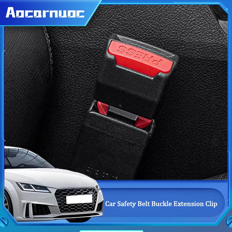 

For Audi TT TTS 8N 8N3 8N9 MK1 1999-2006 Car Safety Seat Belt Clip Extender Seatbelt Lock Buckle Plug Extension Safe Buckle