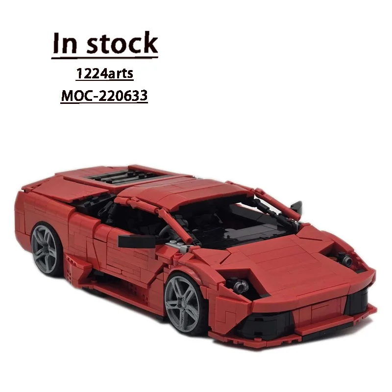 

MOC-220633LP640-4 новый суперкар гоночные строительные блоки форма 1224partsMOC креативный мальчик дети рождественские строительные блоки игрушки подарки