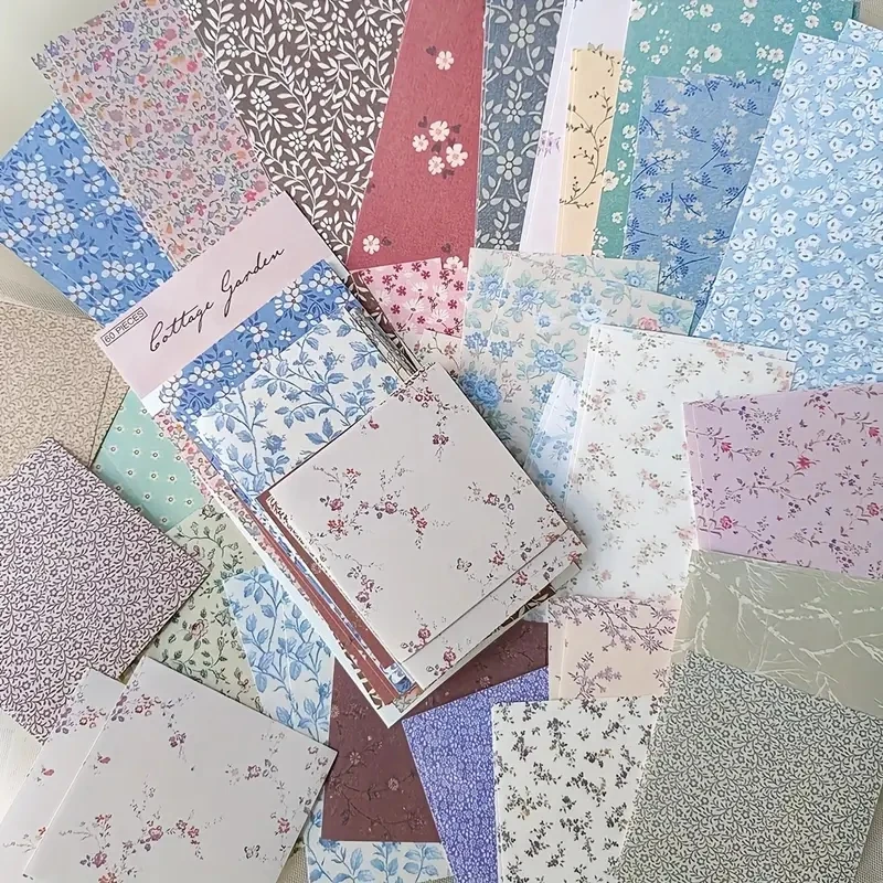 JIANQI 60 pcs Vintage Collage Scrapbooking Journal Material paper Card Making DIY Retro Source Paper Creative Memo Stationery