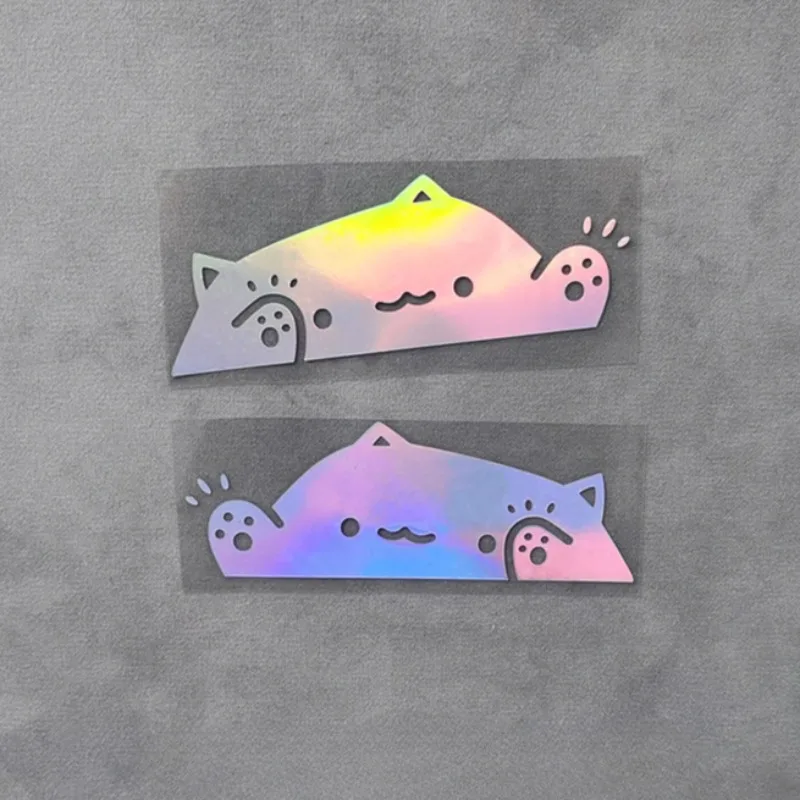 JDM Cute Cat Car Stickers Waterproof DIY Auto Window Body Bumper Trunk Funny Vinyl Decals Motorcycle Fuel Tank Decoration