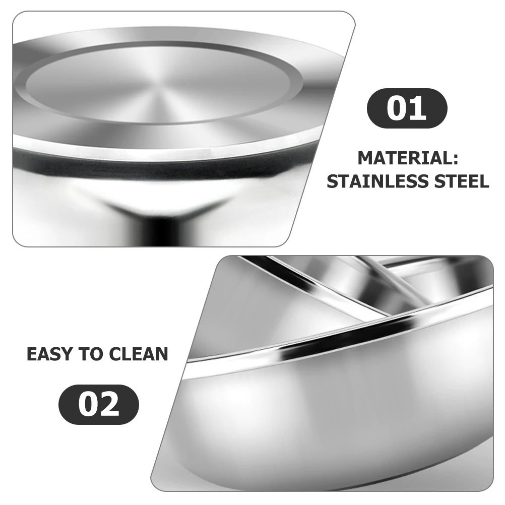 

2 Pcs Stainless Steel Vegetable Basin Metal Cooking Bowls Mixing for Kitchen Clean Large Serving Work