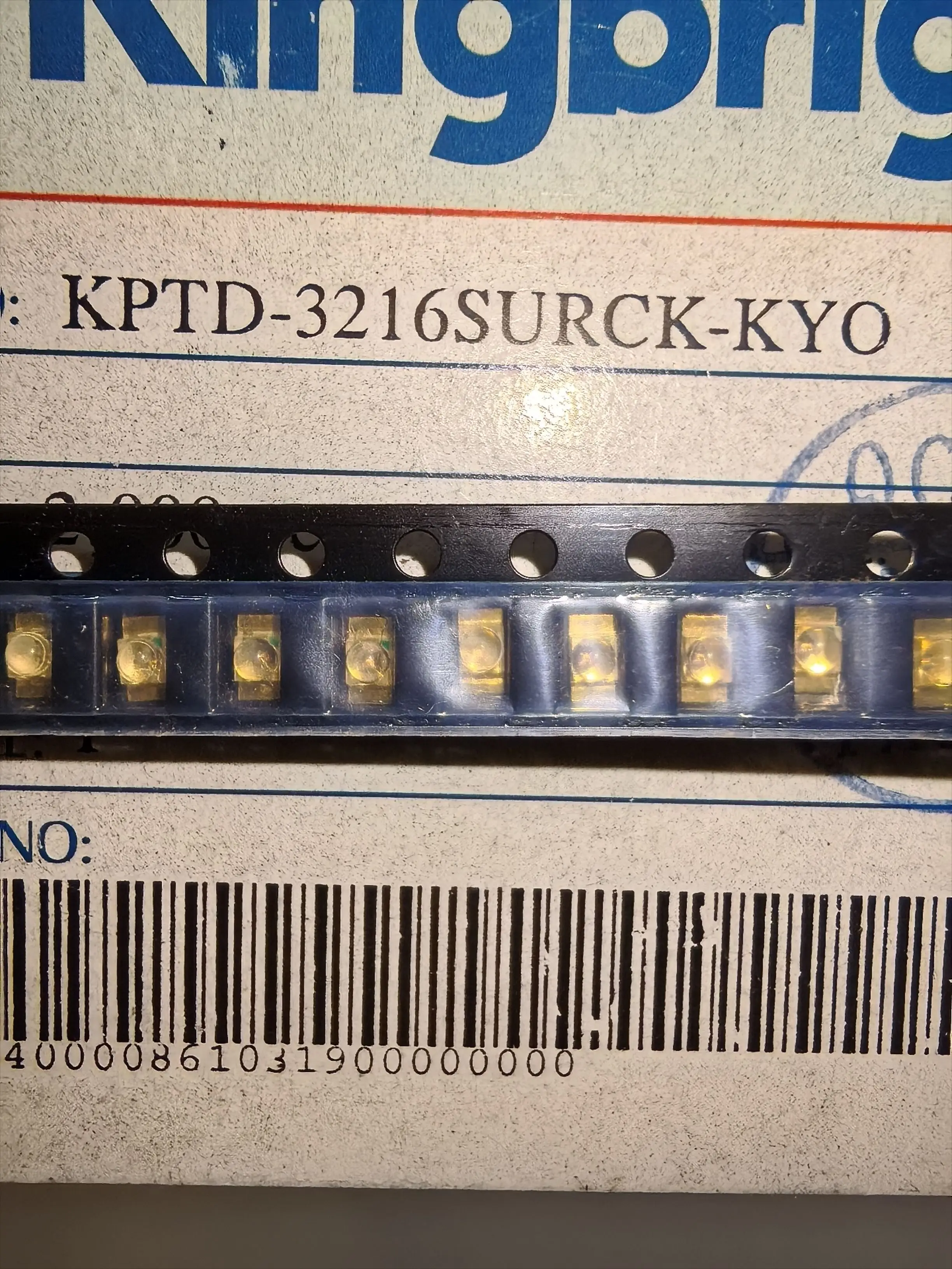 

50PCS/KPTD-3216SURCK-KYO 1206 convex head red light dome lens LED