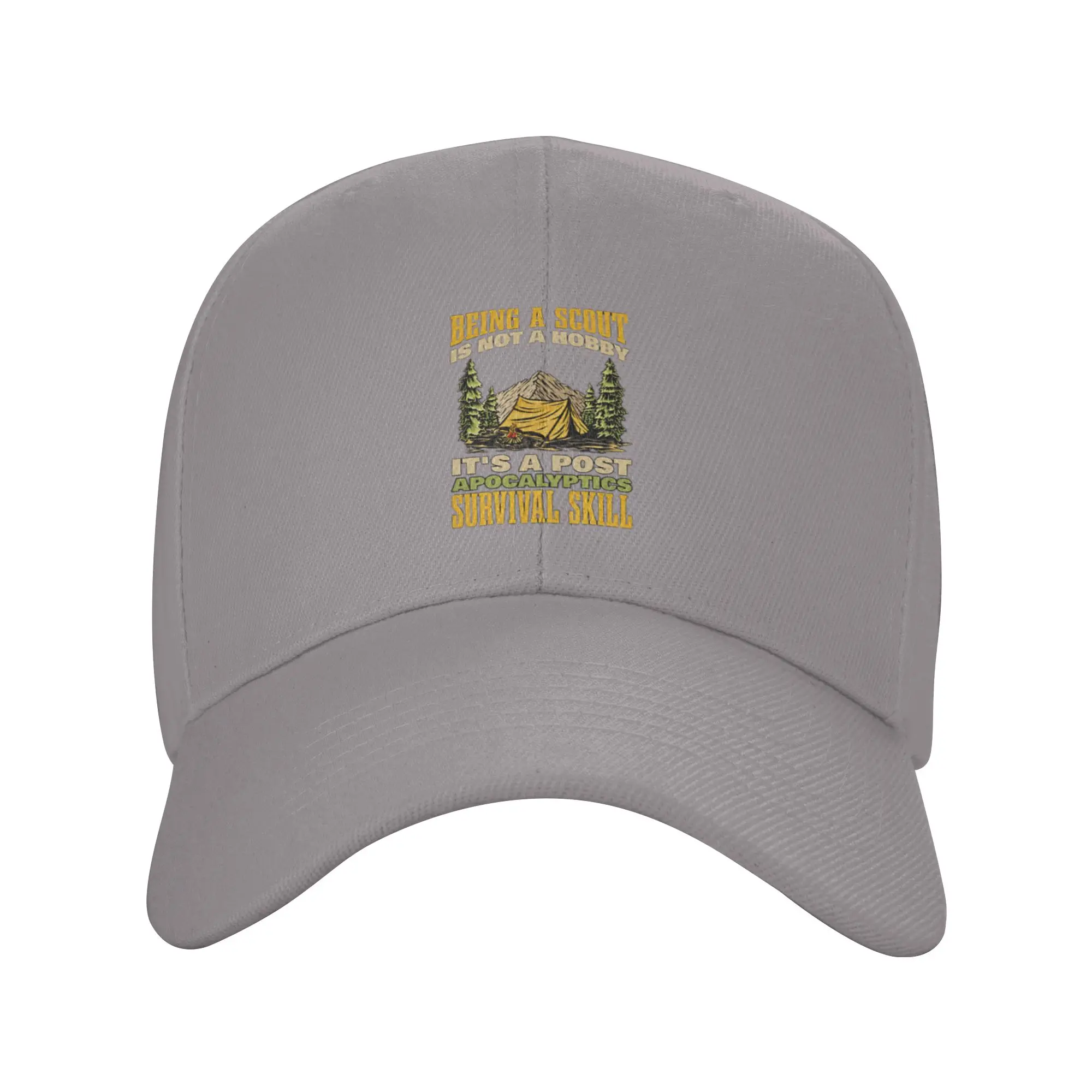 Hot Sale Scout Survival Skill Apocalypse Hobby Outdoor Tent Mountain Baseball Cap  Hiphop Men's Hat  Road Trip Men's Hat