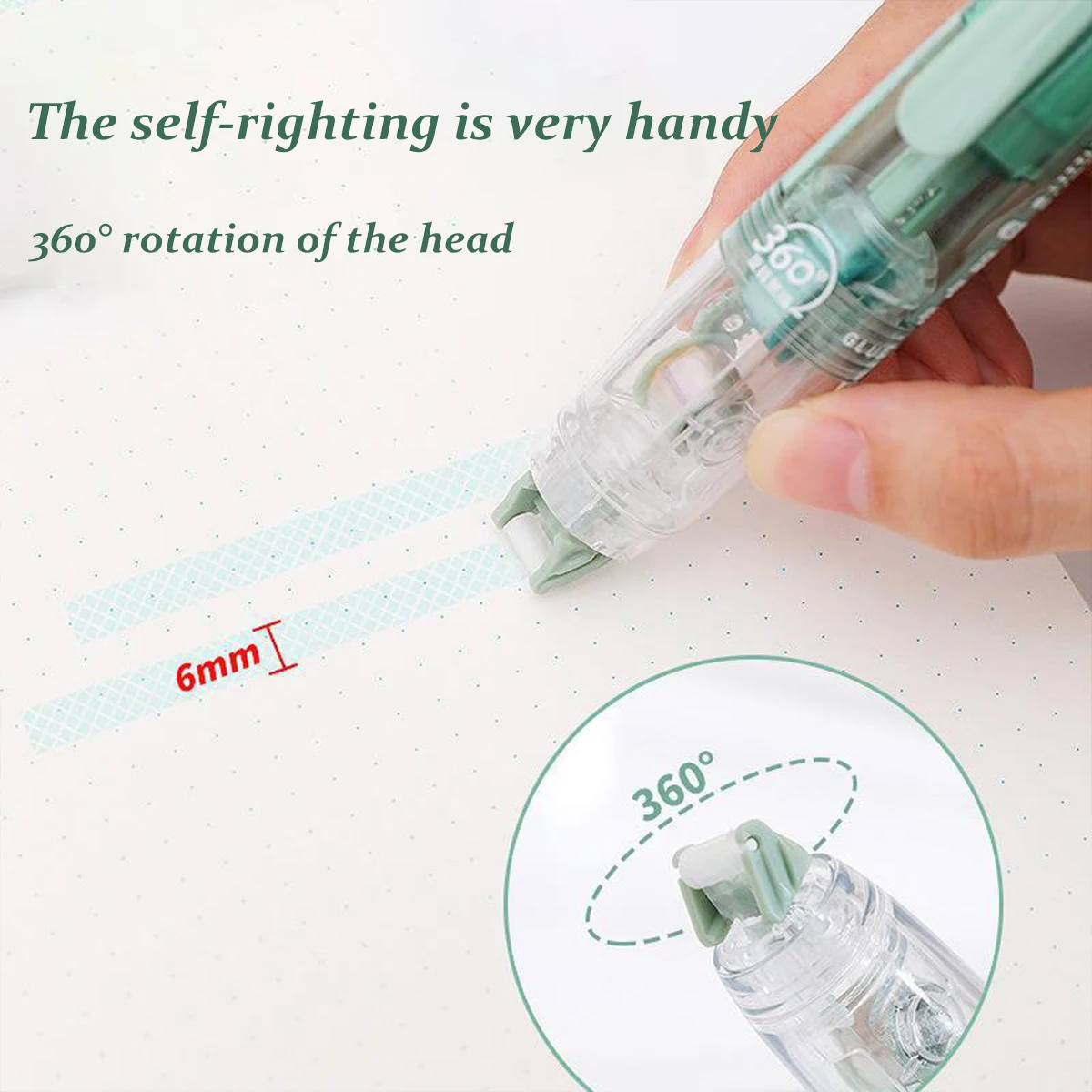 1 Pc Of Double-sided Adhesive Tape, 0.24X315 Inches - Single Core Length, Replaceable And Refillable, Double-sided Tape Roller