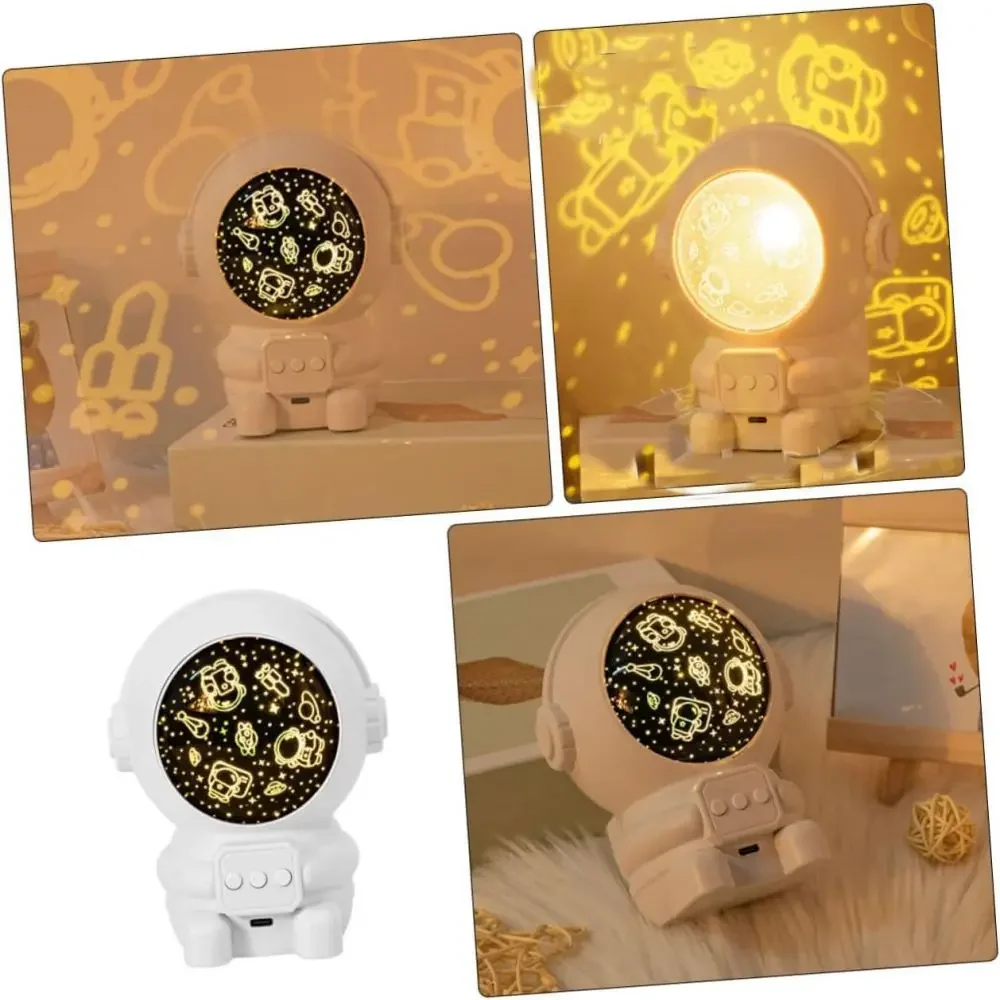 Starry Sky Lamps Robo Astronaut Projector Lamp LED Night Light Home Interior Christmas Decor Bedroom Children's Birthday Gifts
