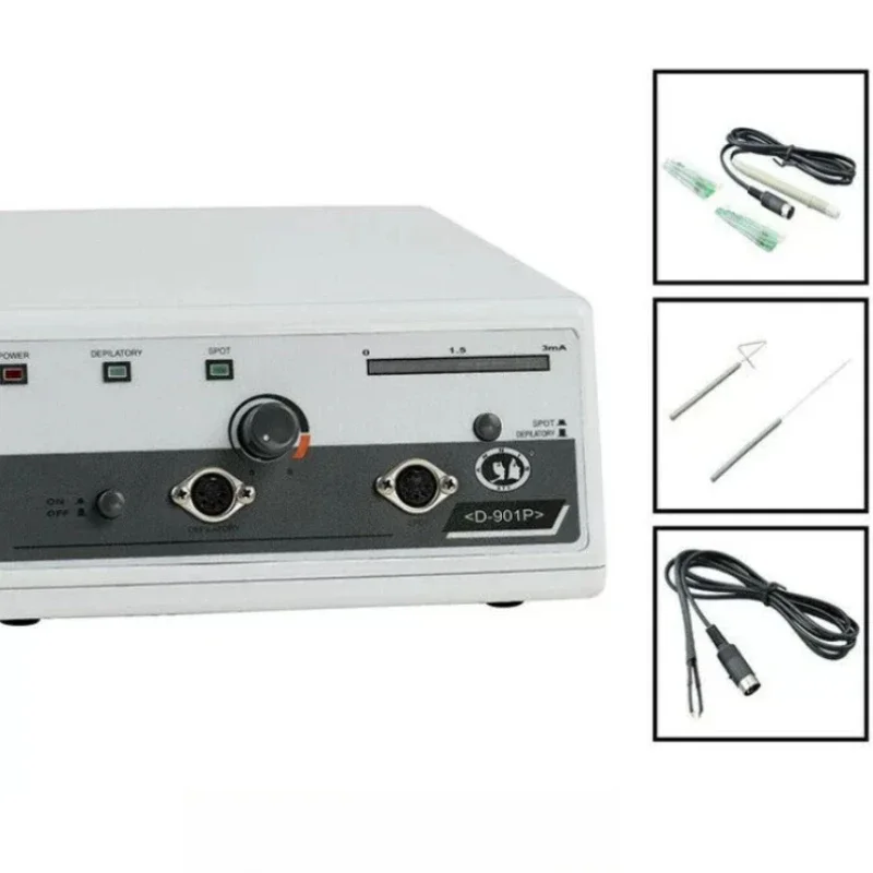 D-901P 2-in-1 High Frequency Beauty Device, Hair & Spot Removal Machine for Facial Skincare and Salon Use