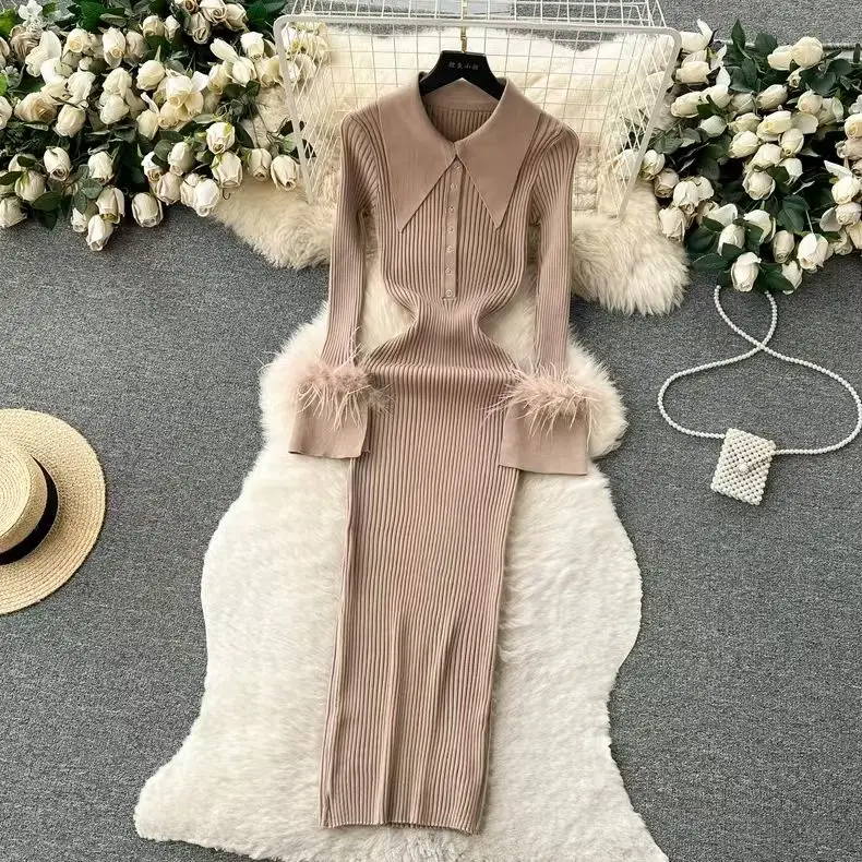 ドレス レディースドレス ミニ 秋 コーデュロイ パネル付き ボタン付き カジュアル 構造化された プレッピー アカデミー Hタイプ シワ防止 シンプル 若々しい