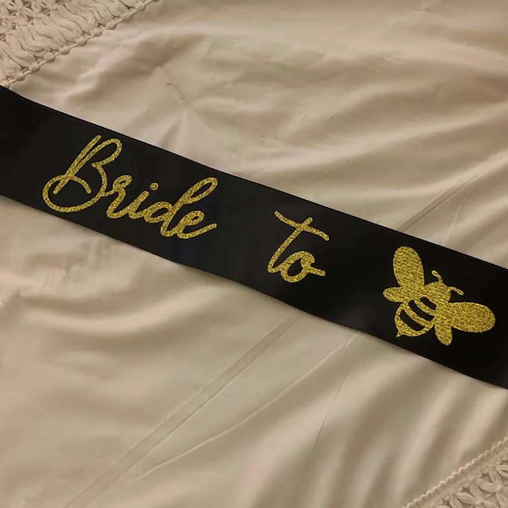 العروس إلى النحل وشاح النصي حفلة توديع العزوبية هدية الدعامة الزفاف المشاركة الزفاف دش الديكور العروس لتكون المستقبل السيدة هدية #1