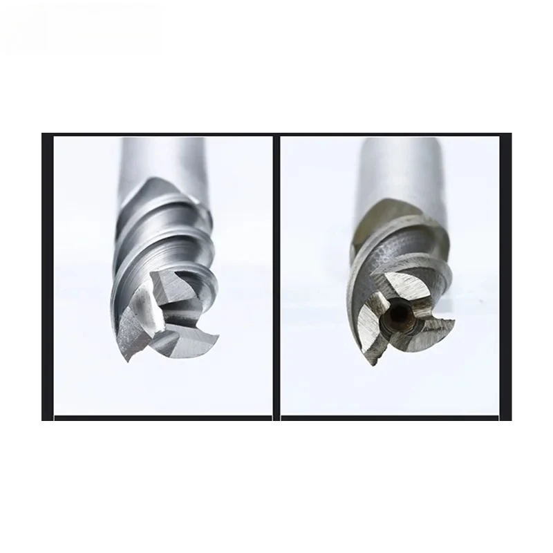 3 Flutes HSS Milling Cutter High Speed Steel 3T Flat End Mill Aluminum Mild Steel CNC Tool 1.5mm~28mm Diameter
