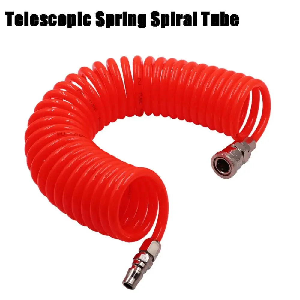 6M 9M 12M Telescopic Spring Spiral Tube Quick Coupling 8*5mm Pneumatic Tools Hose Long High Pressure Air Compressor Hose