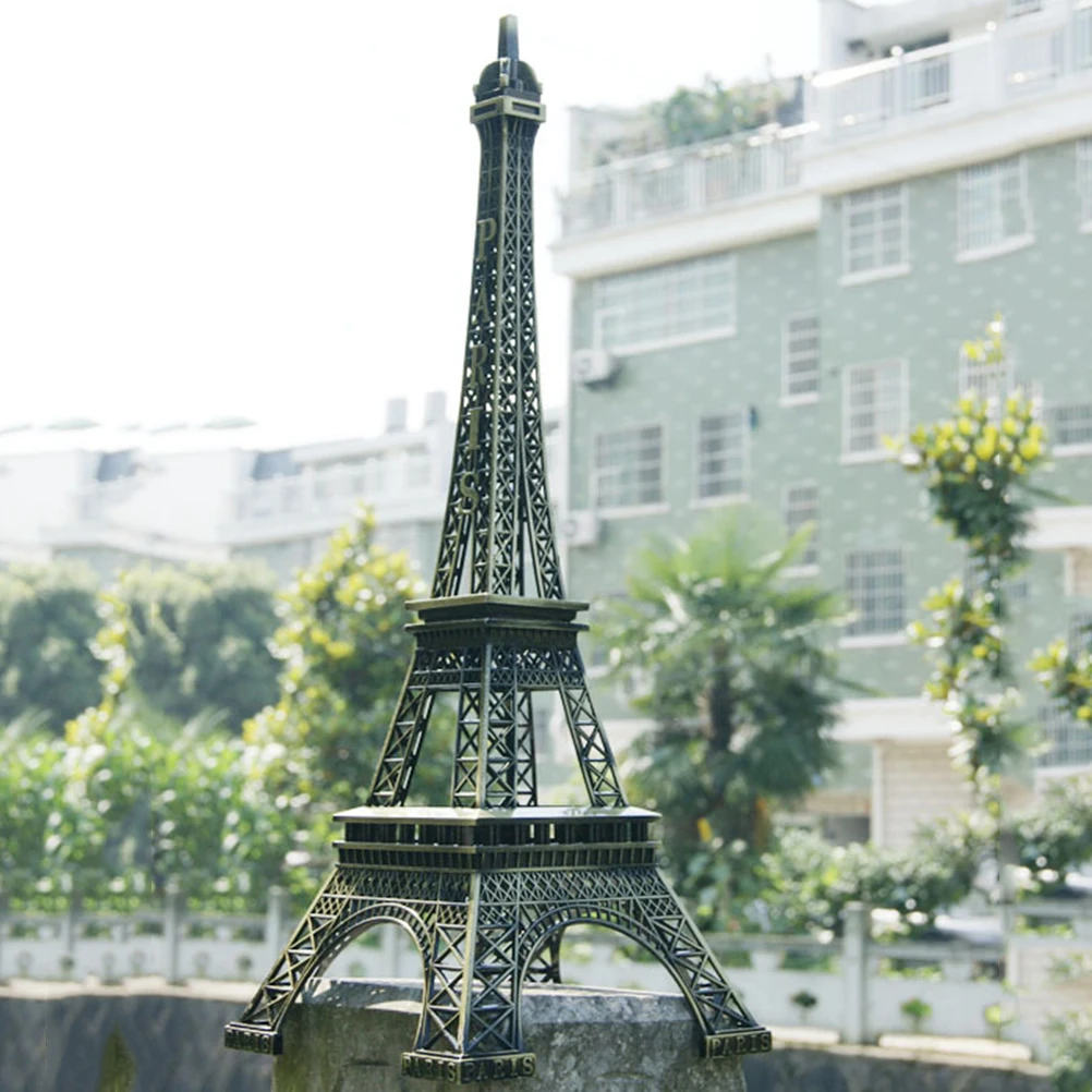 

80mm 100mm 130mm 150mm 180mm Eiffel Tower Metal Statue Iron Art Crafts Home Desk Decoration Travel Souvenirs