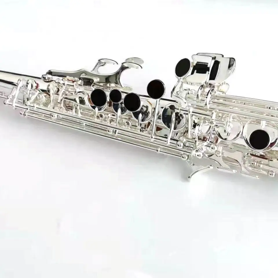 Professional Silver Plated Woodwind Instruments, Black Track Saxophone