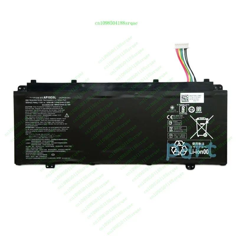 

Новый оригинальный аккумулятор AP15O5L AP15O3K для Acer Chromebook R13 CB5-312T 3ICP4/91/9"% тест"