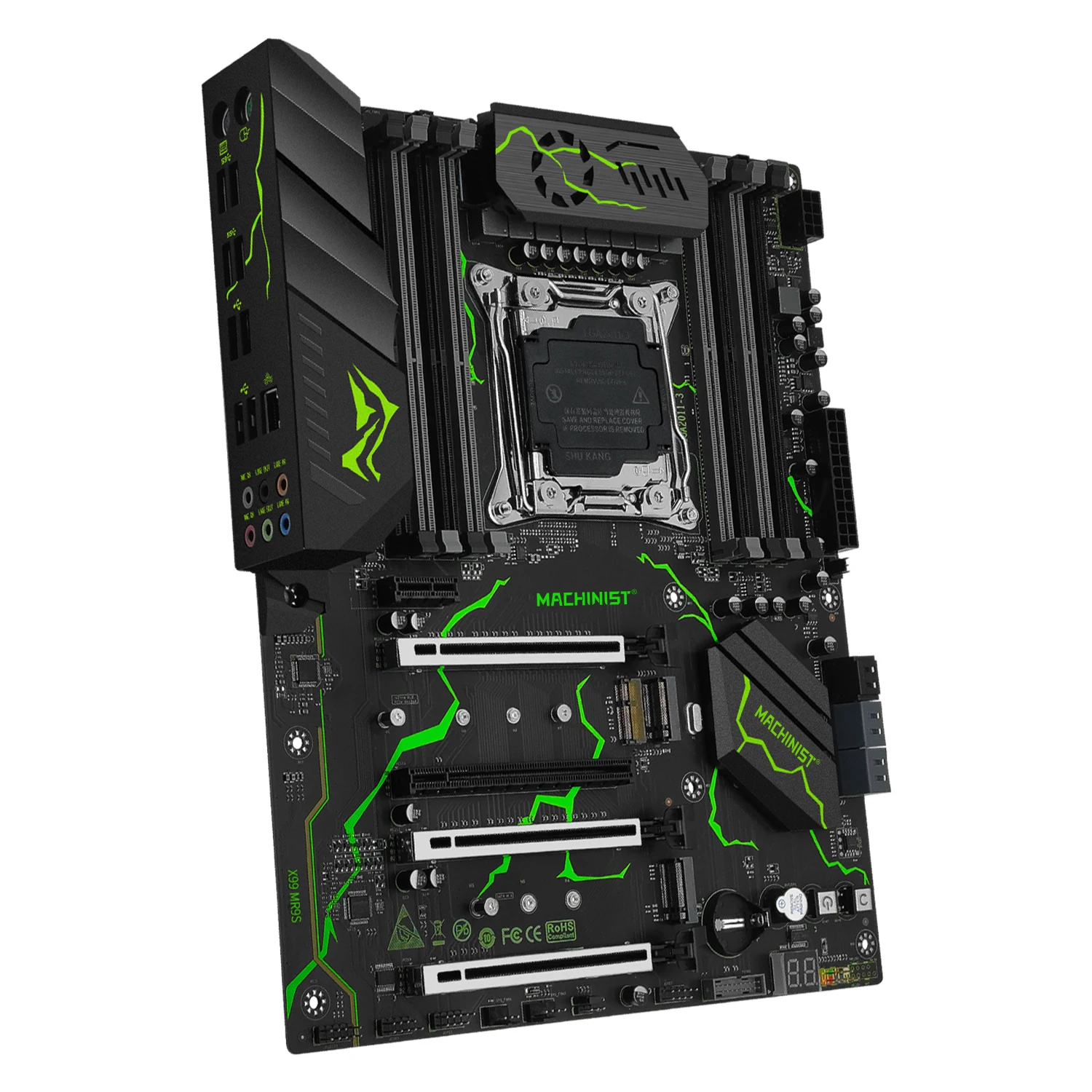 MACHINIST – carte mère X99, LGA 2011 – 3, avec Kit CPU Xeon E5 2666 V3, 16 go = 8 go x 2, DDR4, 2666MHz, NVME, USB 3.0, SATA MR9S