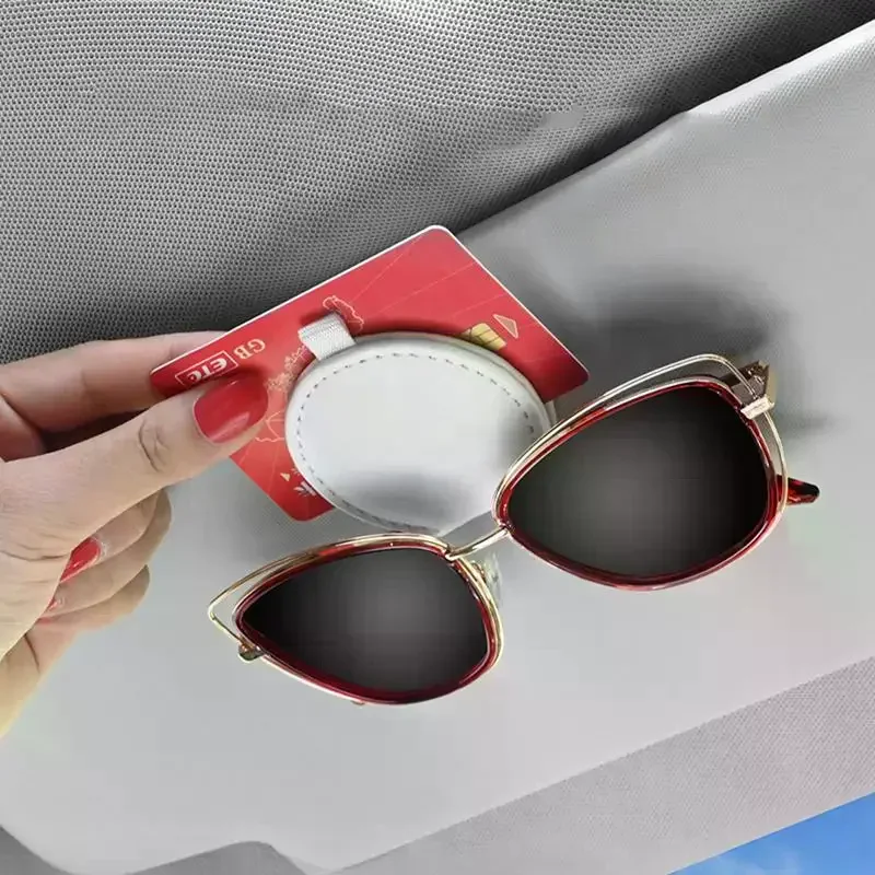 Suportes para Óculos de Sol para Quebra-Sol de Carro, Clipe Magnético para Óculos, Suporte para Óculos de Sol, Acessórios e Gadgets para Quebra-Sol de