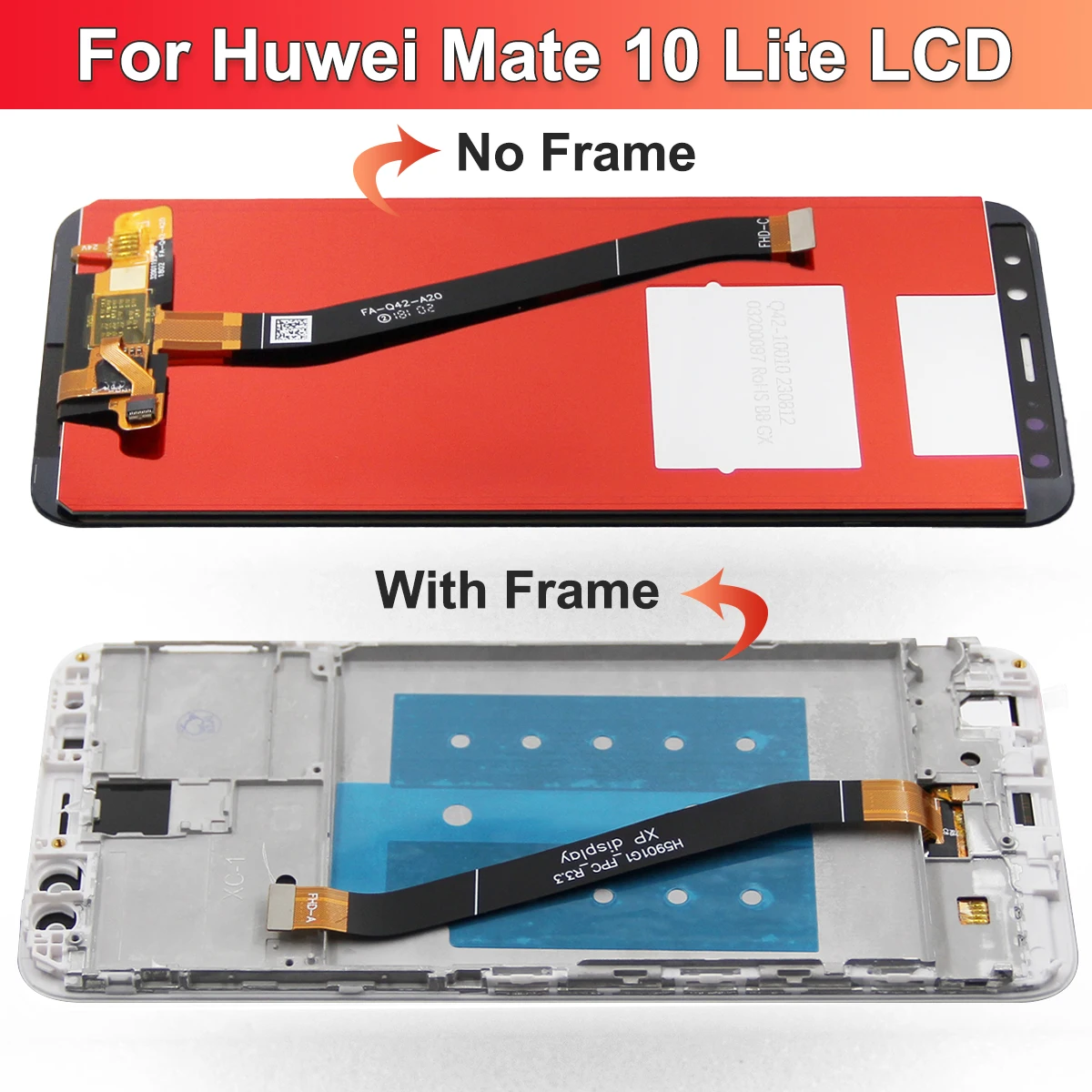 5.9 inch For Huawei Mate 10 Lite LCD RNE-L21 RNE-L22 RNE-L01 Display Touch Assembly Replace For Huawei Nova 2i Display Tested