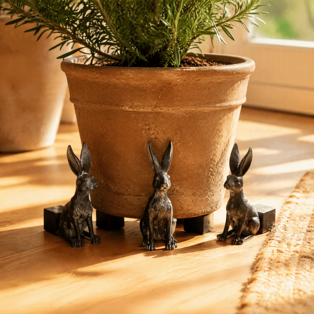 3PCS Weatherproof Resin Pot Feet Animal Shaped Non-Slip Base Plant Stand Supports Raised Design Decorative Pot Feet