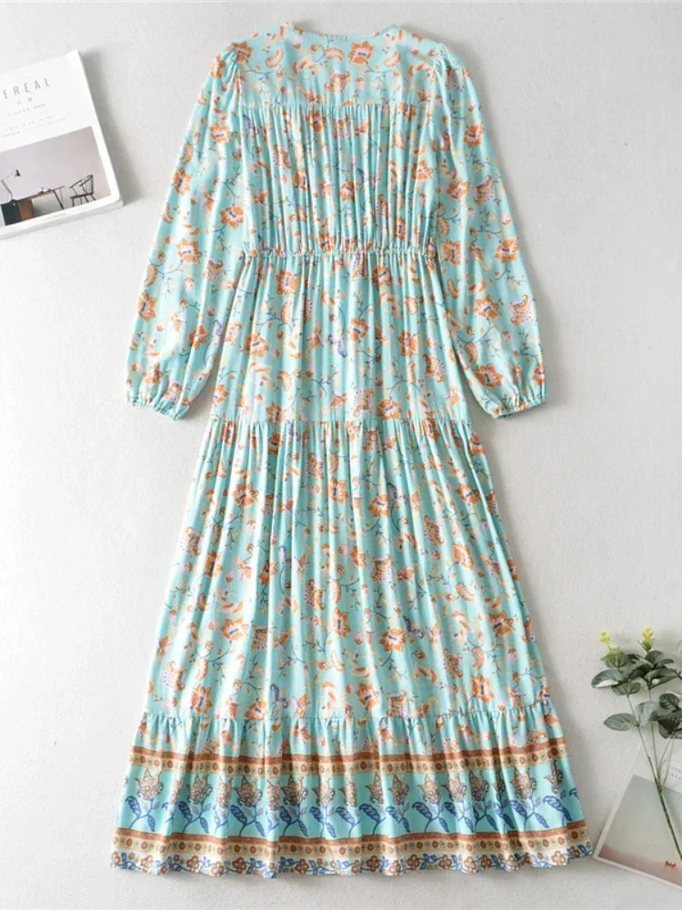 Vintage Chic Women Lantern Sleeve Purple Floral Print Beach Bohemian V-neck Maxi Dresses Ladies Rayon Summer Boho Dress Robe - AliExpress 200000345 Vintage Chic Women Lantern Sleeve Purple Floral Print Beach Bohemian V-neck Maxi Dresses Ladies Rayon Summer Boho Dress Robe - AliExpress 200000345