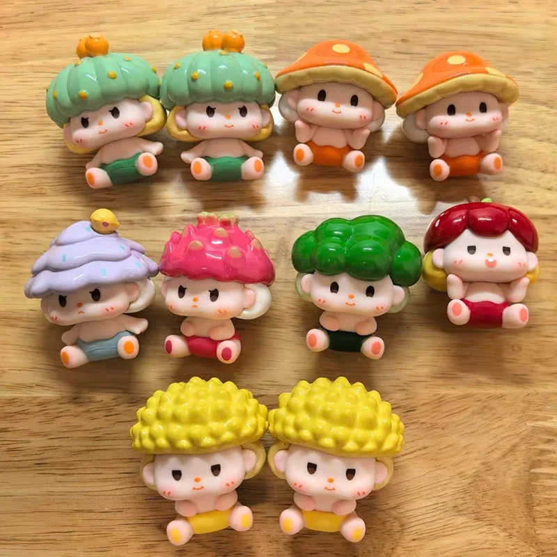 

Оригинальная серия Bean Baby Eating Fruit: коллекционная фигурка-сюрприз, милая кукла-украшение, модная настольная игрушка, подарки на праздники и дни рождения