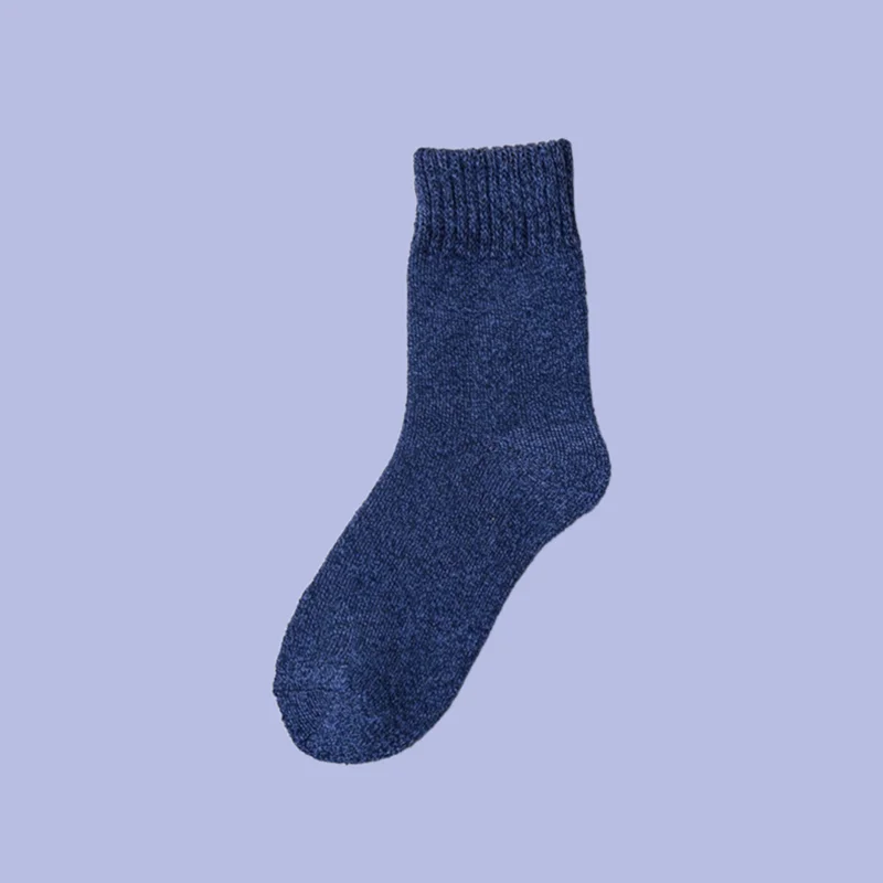 5/10 Pairs 2024 New Fashion Breathable Cashmere Warm Socks Thick Long Men's Casual Socks Rabbit Wool Men's Middle-Tube Socks