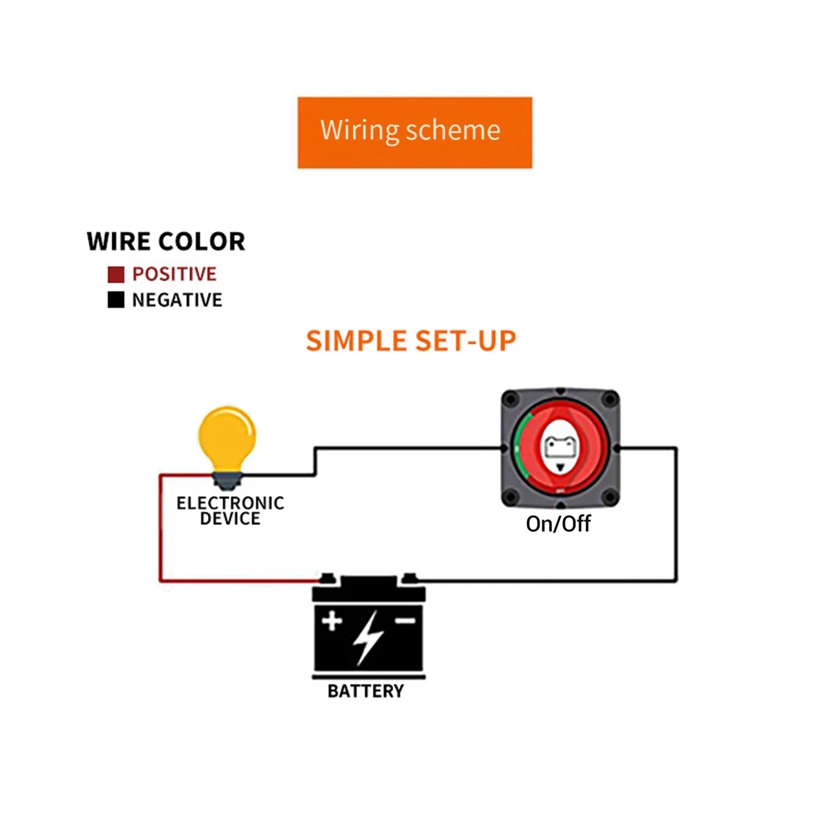 12-48V Current Anti-Leakage Switch Car Modification Battery Disconnect Switch 600A Main Power Switch for Yachts Caravans