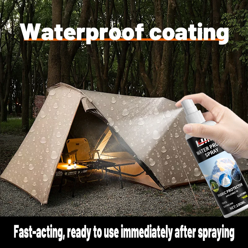 

100 мл водонепроницаемый спрей для покрытия — мгновенно сохнет, всепогодный для наружного снаряжения, нано-технологичная защита ткани, долговечный