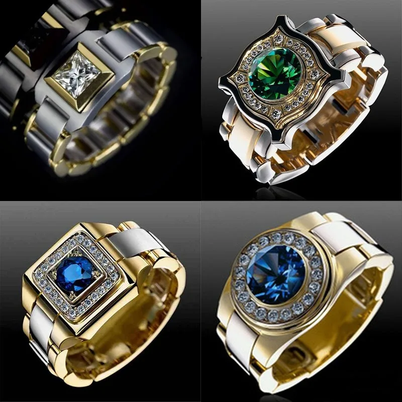 طقم خاتم زركون صناعي ماسي ، أزياء كلاسيكية مبتكرة ، حاسة تصميم متخصصة ، كل زواج مطابق ، جديد