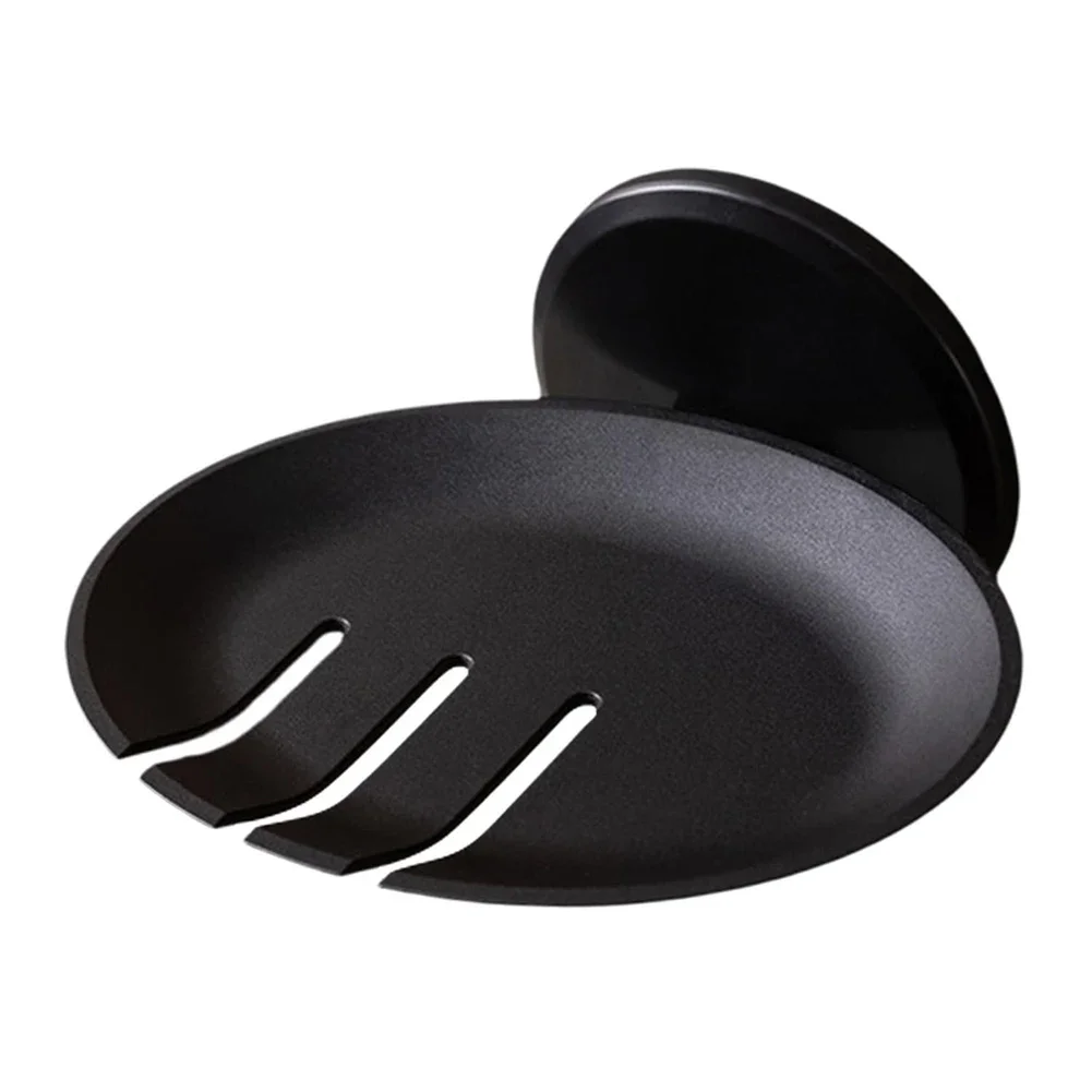 

Держатель для мыла в ванную комнату, 13.2x9.5x7.5 см, из АБС-пластика, полый, многофункциональный, наклонной формы, с присосками