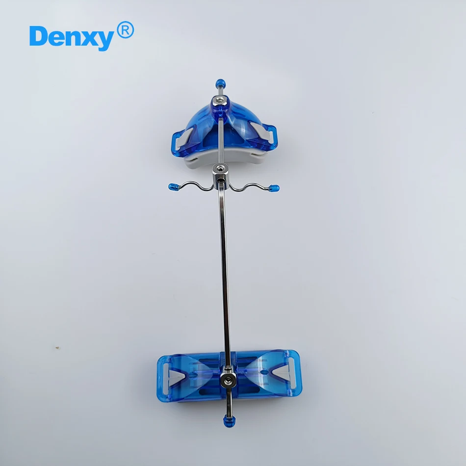 Denxy 1Bag Dental Reverse Pull Headgear Single Pole Face Mask with Head Strap Silicone Pad Orthodontic Patient Dentist Supplies