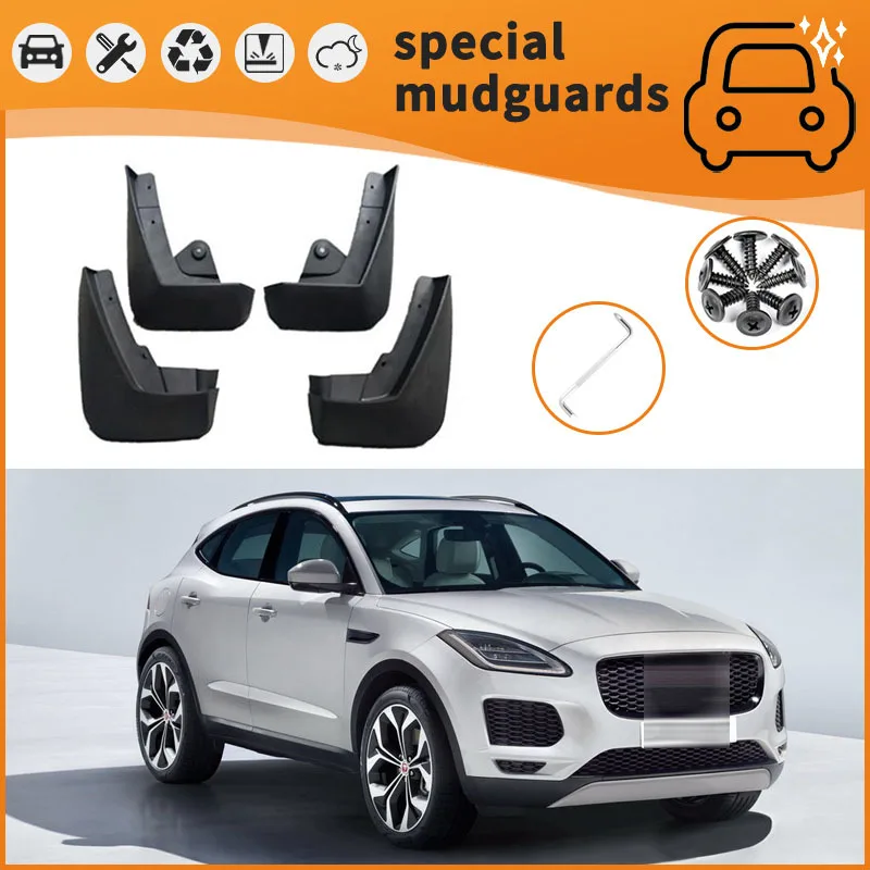 

For 18-19 Jaguar E-PACE models Mudguards Fender Mudflaps Front Rear Flares Splash Guards Cover Car Accessorie