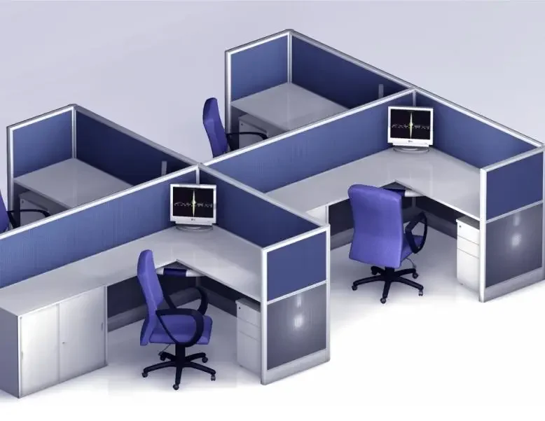 Attractive Price 4,6,8,10 Seater Office Modular Call Center Production Area Table Bench Desk Modern Cubical Workstation