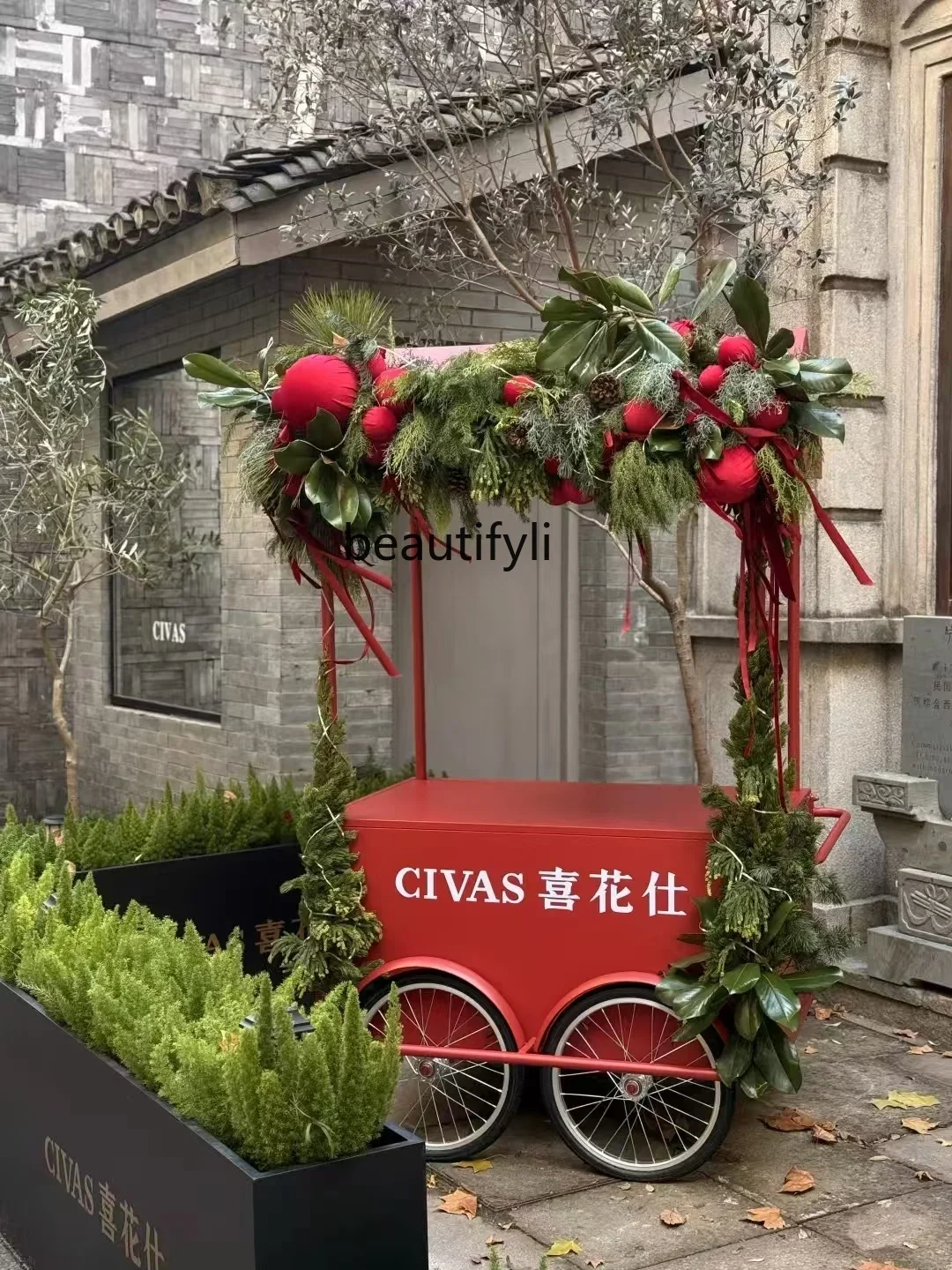 شاشة A55، عربة الوجبات الخفيفة المتنقلة للمناسبات الخارجية، عروض ترويجية لمركز التسوق، كشك يطفو #2