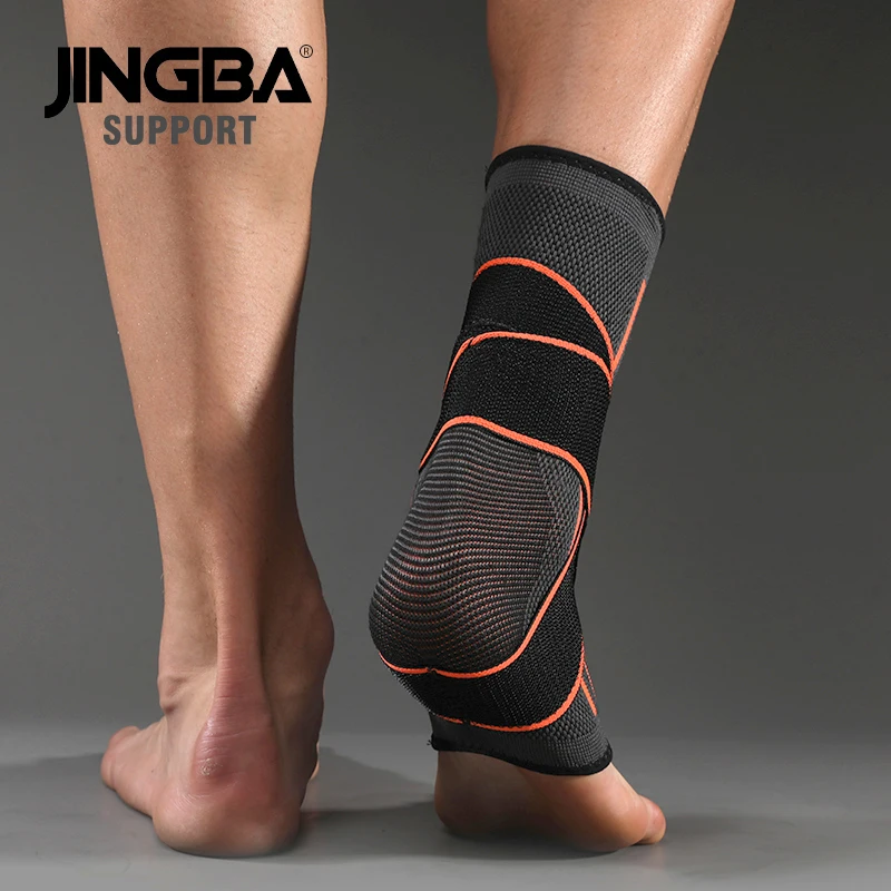 1 Pc Ankle Brace Compression Sleeve with Adjustable Straps, Arch Support & Foot Stabilizer