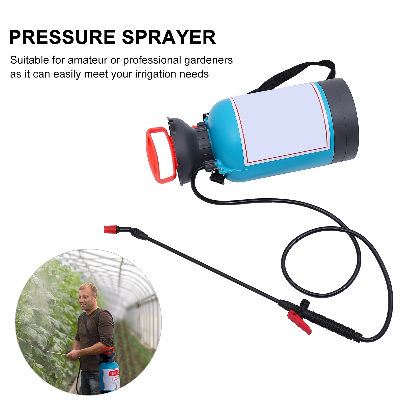 

High Pressure Watering Can Garden Gardening Sprayer Hand Bottle Nozzle Shoulder-type