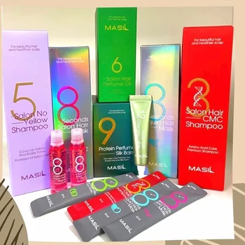 MASIL 올 사이즈 살롱 샴푸, 유산균 헤어 향수, 헤어 크림 컨디셔너, 탈모 방지, 손상 복구, 헤어 마스크, 헤어 케어 