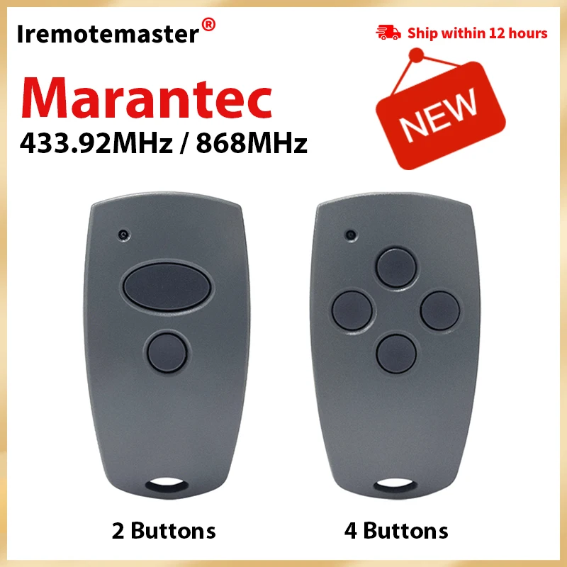 

Remote control for Marantec 433.92MHz / 868MHz Garage Gate Digital 302 304 313 Comfort 220 250 252 Command Digital D302 382 868