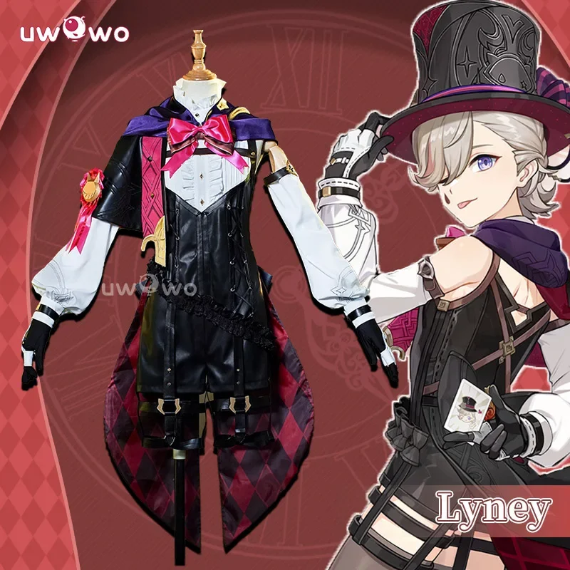 Lyney cosplay collab serie: spiel genshin impact cosplay fontaine lyney halloween cosplay kostüm