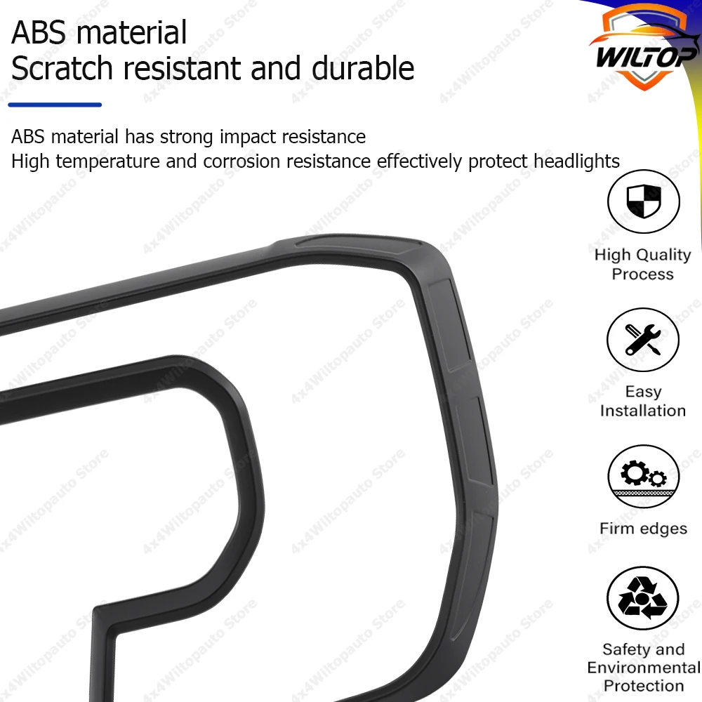 غطاء المصابيح الأمامية لسيارة فورد رينجر Next Gen T9 Wildtrak XLT Sport 2023 2024 2025 غطاء حامي المصابيح الأمامية ملحقات السيارة