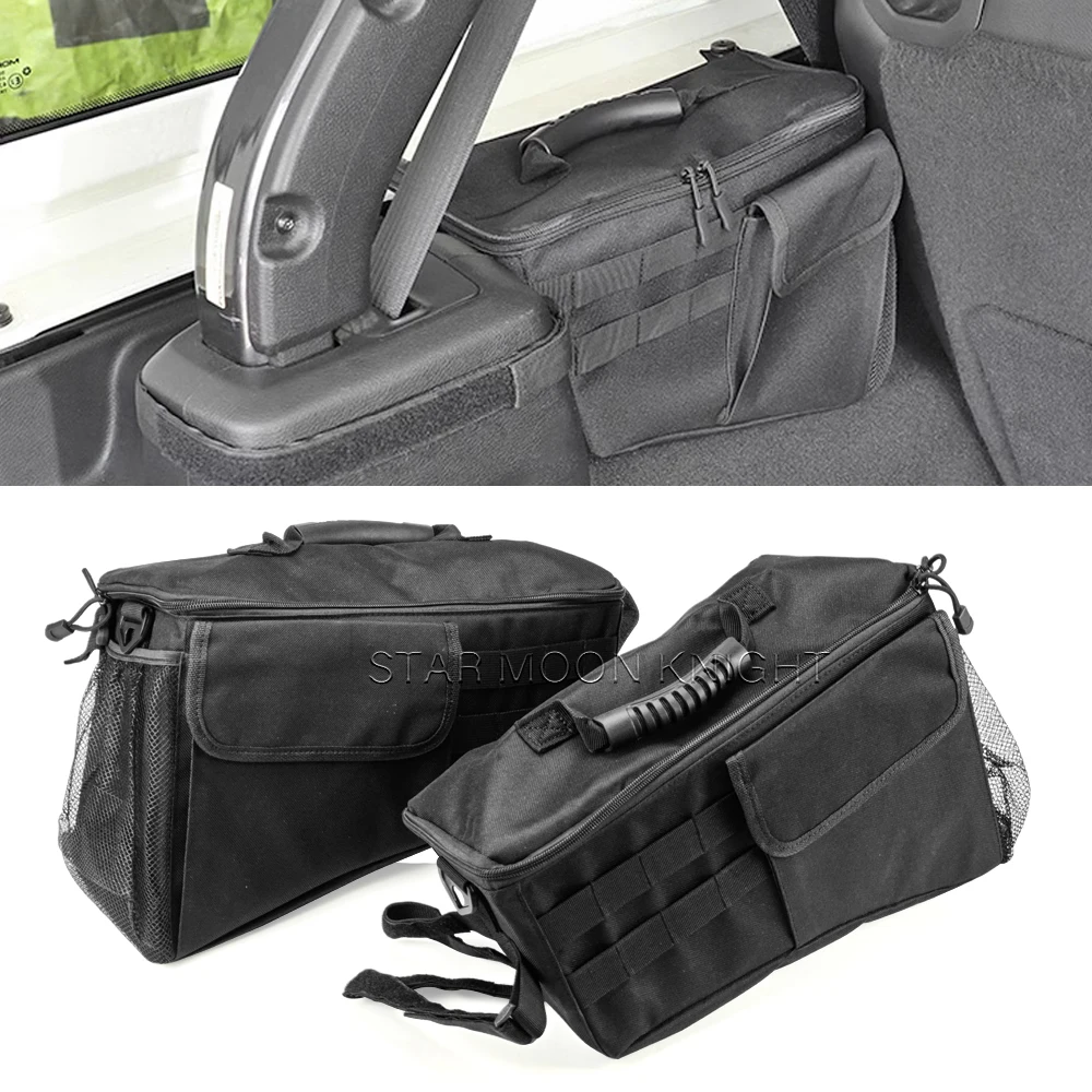 

For Jeep Wrangler JK (2007-2017) Wrangler JL (2018- 2023) 4-Doors Car Trunk Cargo Storage Bag Organizer Stowing Tidying Bags