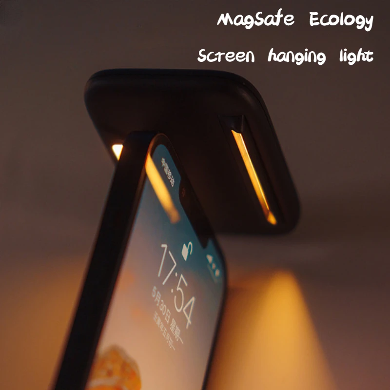 

Iphone Mobile Phone MagSafe Ecological Fill Light LED Simple Night Reading Anti-blue Light Eye Protection Screen Hanging Lamp