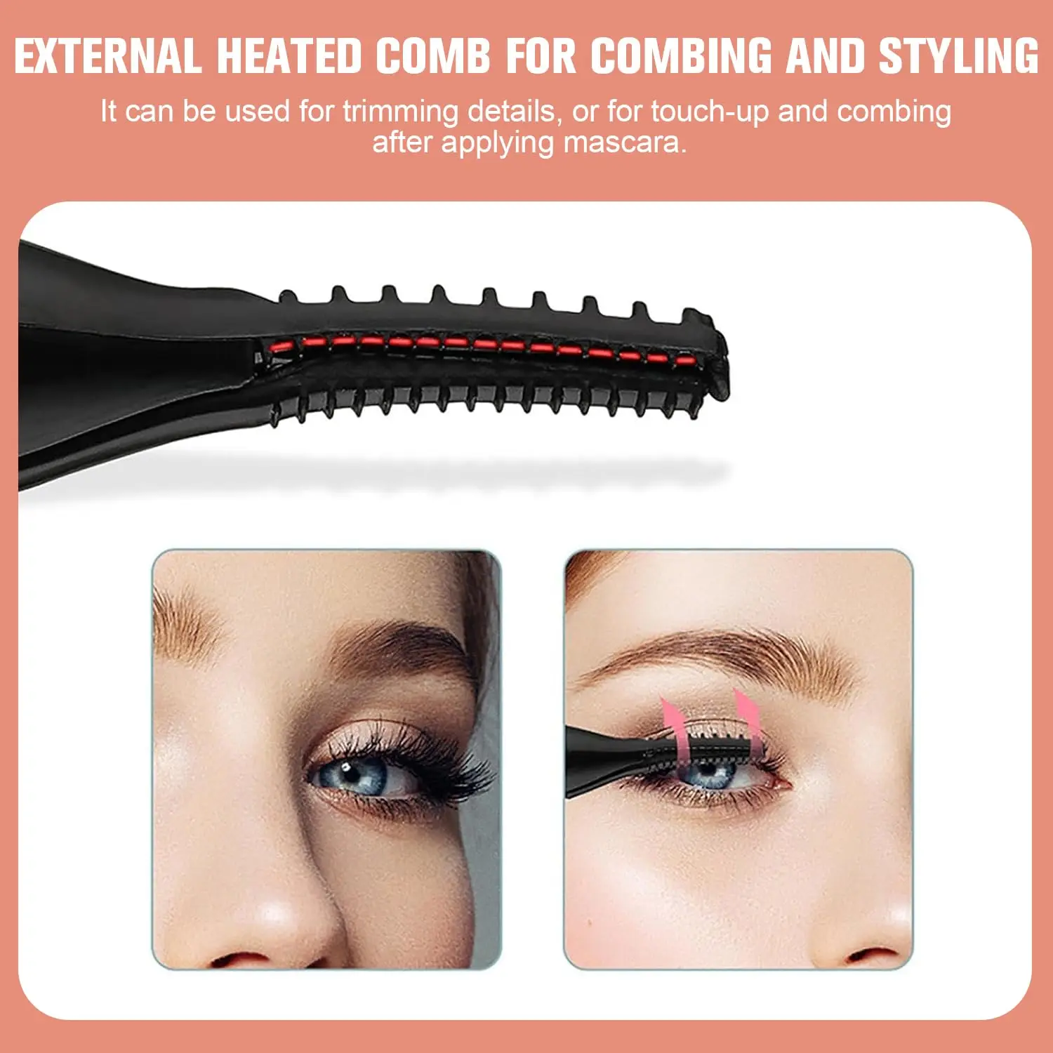 Electric Heated Eyelash Curler USB Rechargeable Eyelash Curler For Eye lash Quick Natural Curling 24 Hours Long Lasting Makeup