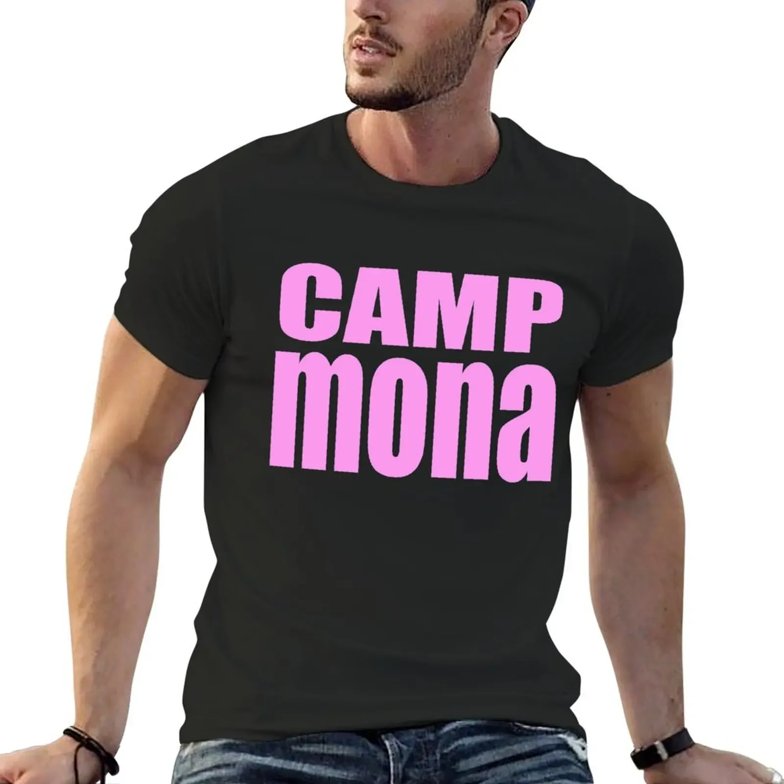 Camp Mona T-Shirt plain graphics shirts graphic tee Blouse T-shirts for men cotton