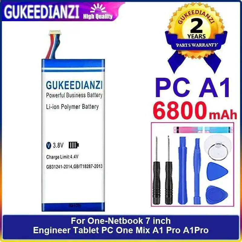 

Долговечный 6800 мАч для One-Netbook One Mix A1 Pro Engineer 7-дюймовый ПК Премиум Сменный аккумулятор для ноутбука
