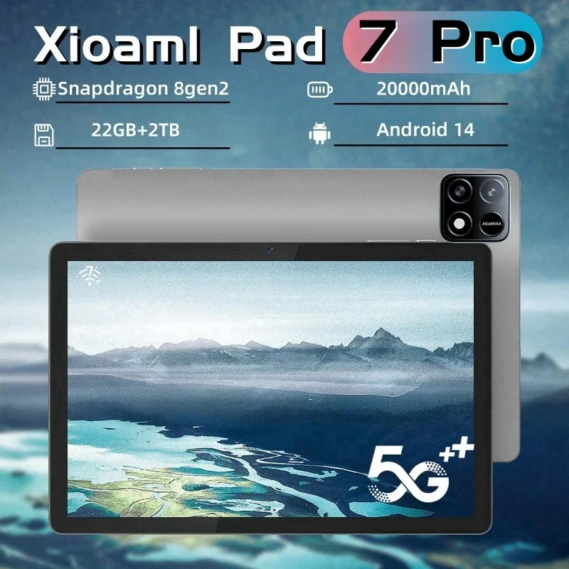 2025 nuevo Original MI Pad 7 Pro tableta 11 pulgadas Snapdragon 8gen2 HD 4K Android 14 22GB + 2T 20000mAh 5G Dual SIM WiFi GPS Tablet PC