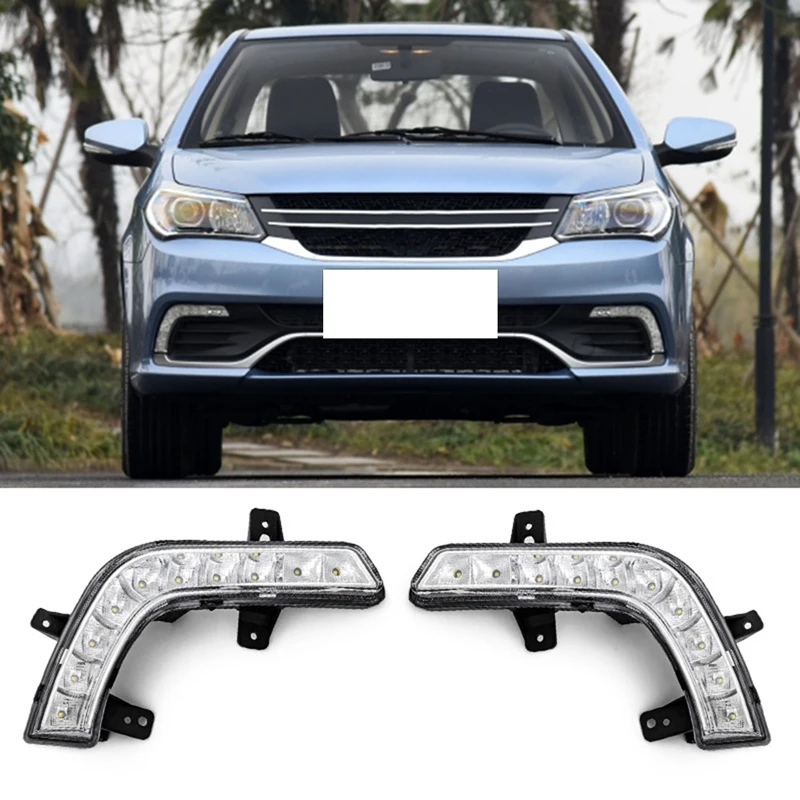 

Car Left/Right Front Front LED Fog Light Daytime Running Light Front Fog Lamp For Geely GC6/MK 16-19