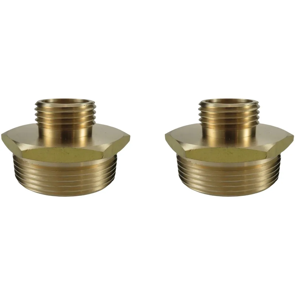 2025 محول خرطوم نحاسي عالي التحمل 3/4 "GHT إلى 1-1/2" NPT ذكر مقرنة توصيل سريعة لمشاريع سقي المنزل والحديقة