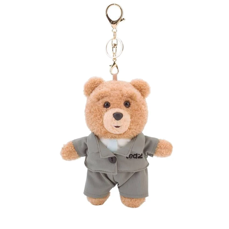 Breloczek Pluszowy Ted2 Kawaii Miś Pluszowy Anime Hobby Zabawka Wypchana Brelok do Kluczy Zawieszka do Torby Lalki Prezent na Boże Narodzenie Urodziny